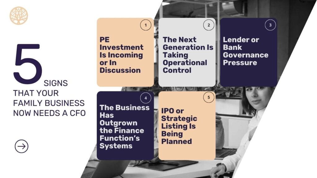Five Signs that you now need a Family business CFO